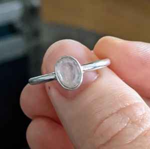 Sterling Silver Rose Quartz ring